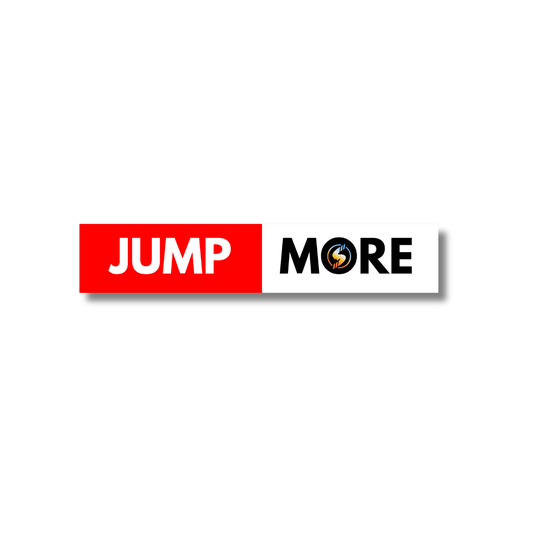 Jump More Boxed Logo Premium Sticker