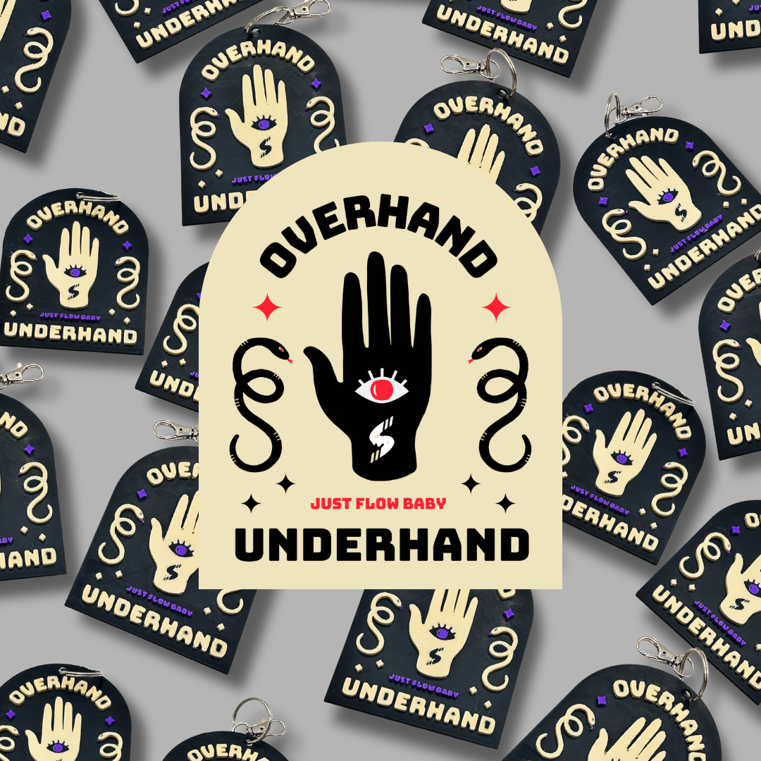 Overhand Underhand Jumbo Keychain