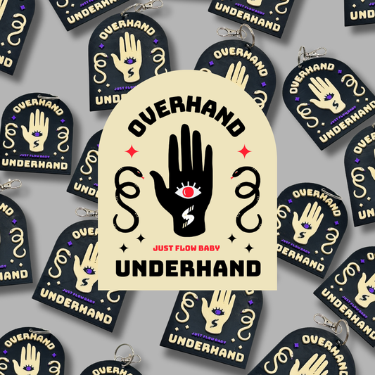 Overhand Underhand Jumbo Keychain
