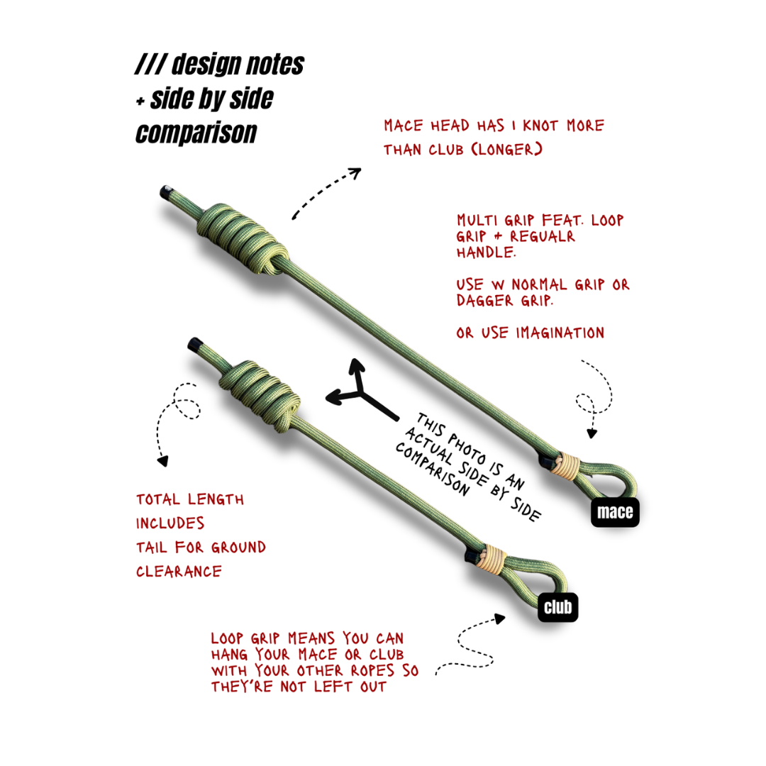 Flow Hunter Rope Mace Club