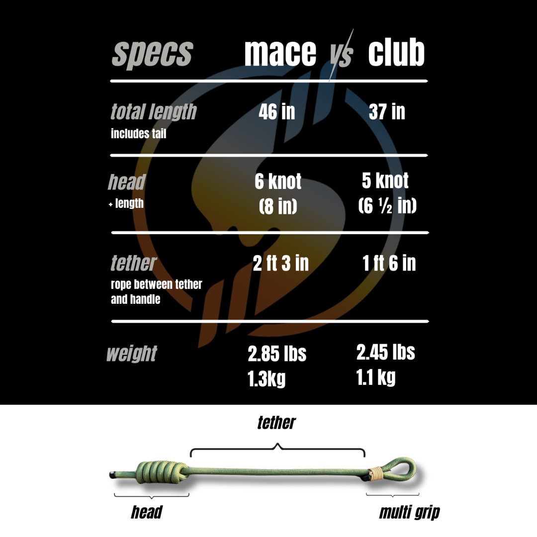 Flow Hunter Rope Mace Club