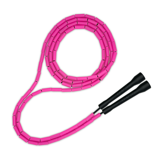 Neon Pink Beaded Jump Rope - The Jump Rope Company
