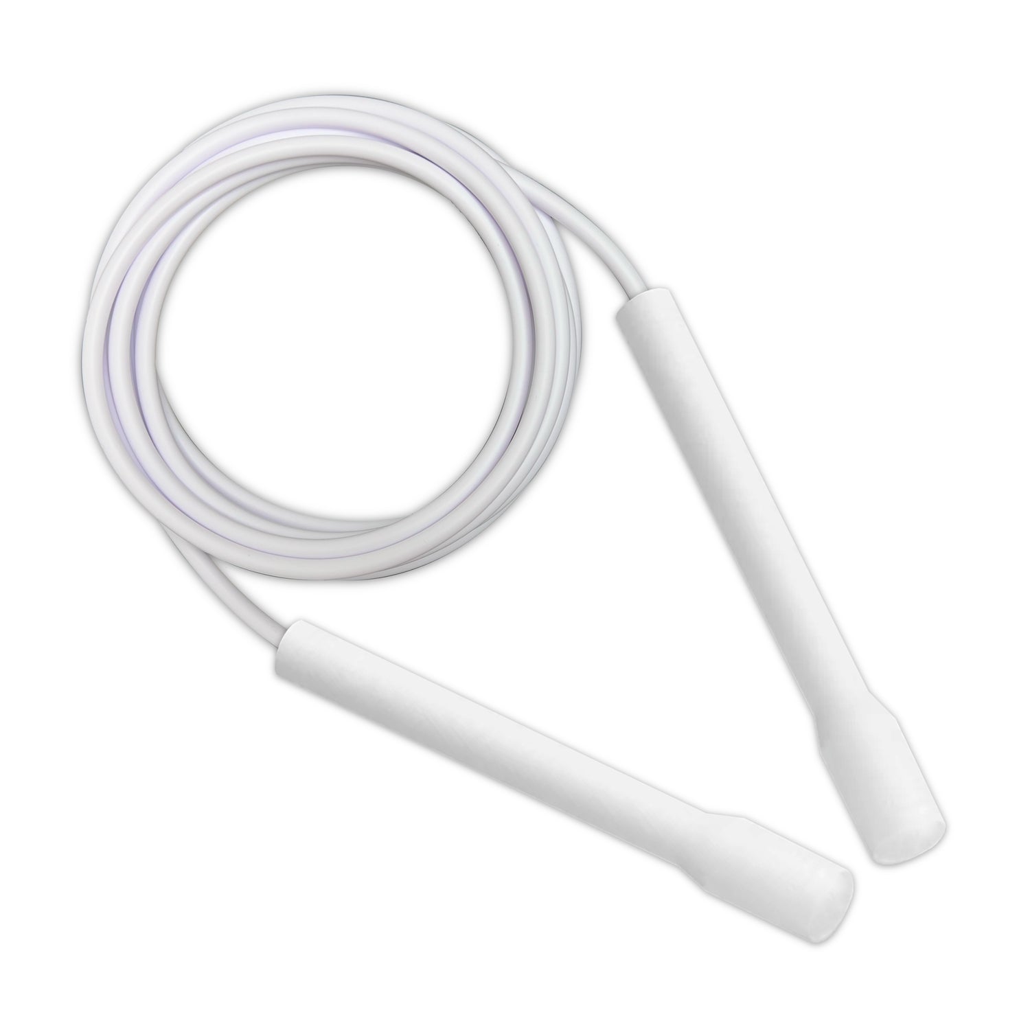 White PVC Long Handle Jump Rope - The Jump Rope Company – SLUSHROPES