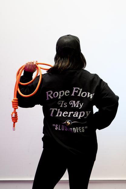 ROPE FLOW IS MY THERAPY CREWNECK